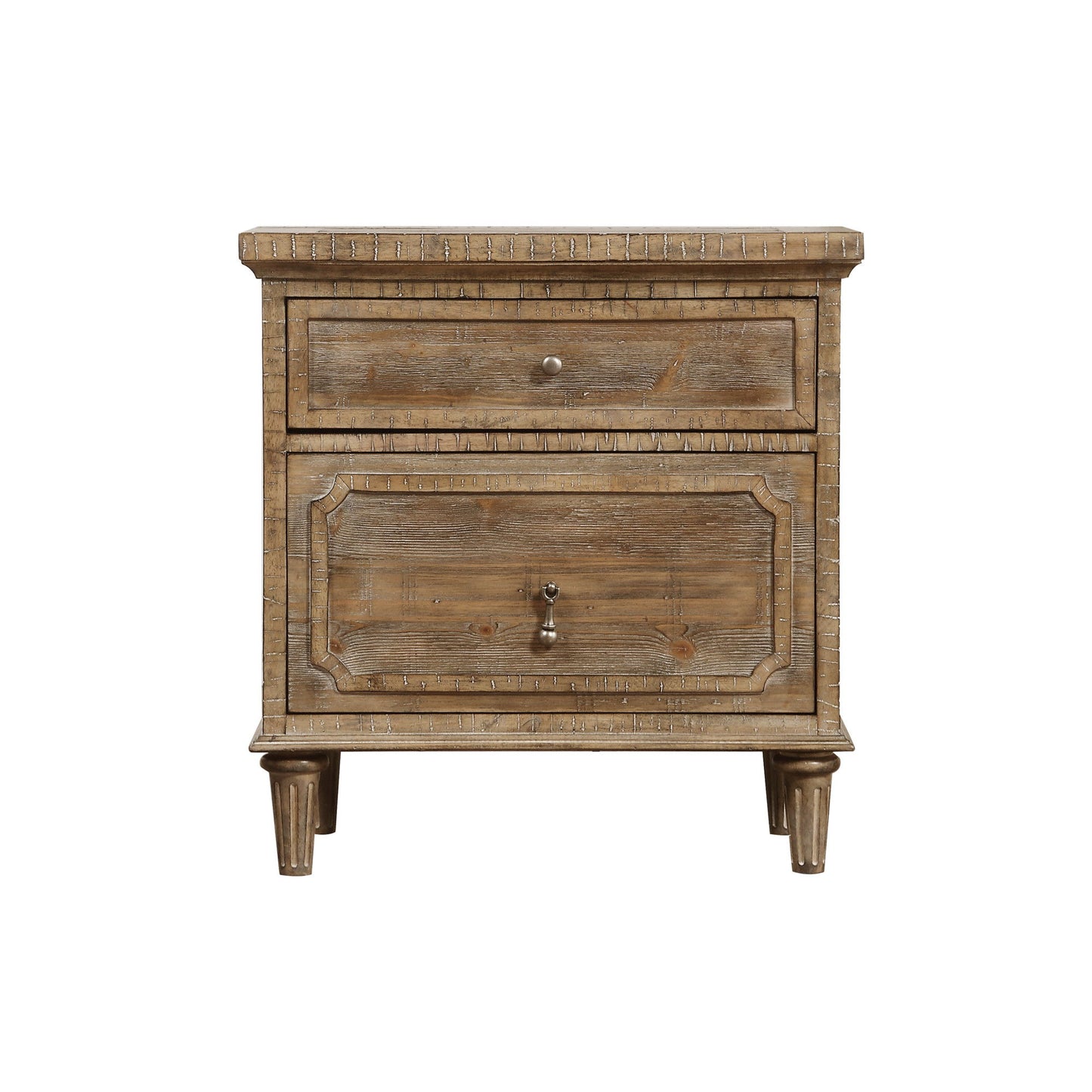 Interlude - 2 Drawers Nightstand - Sandstone Buff