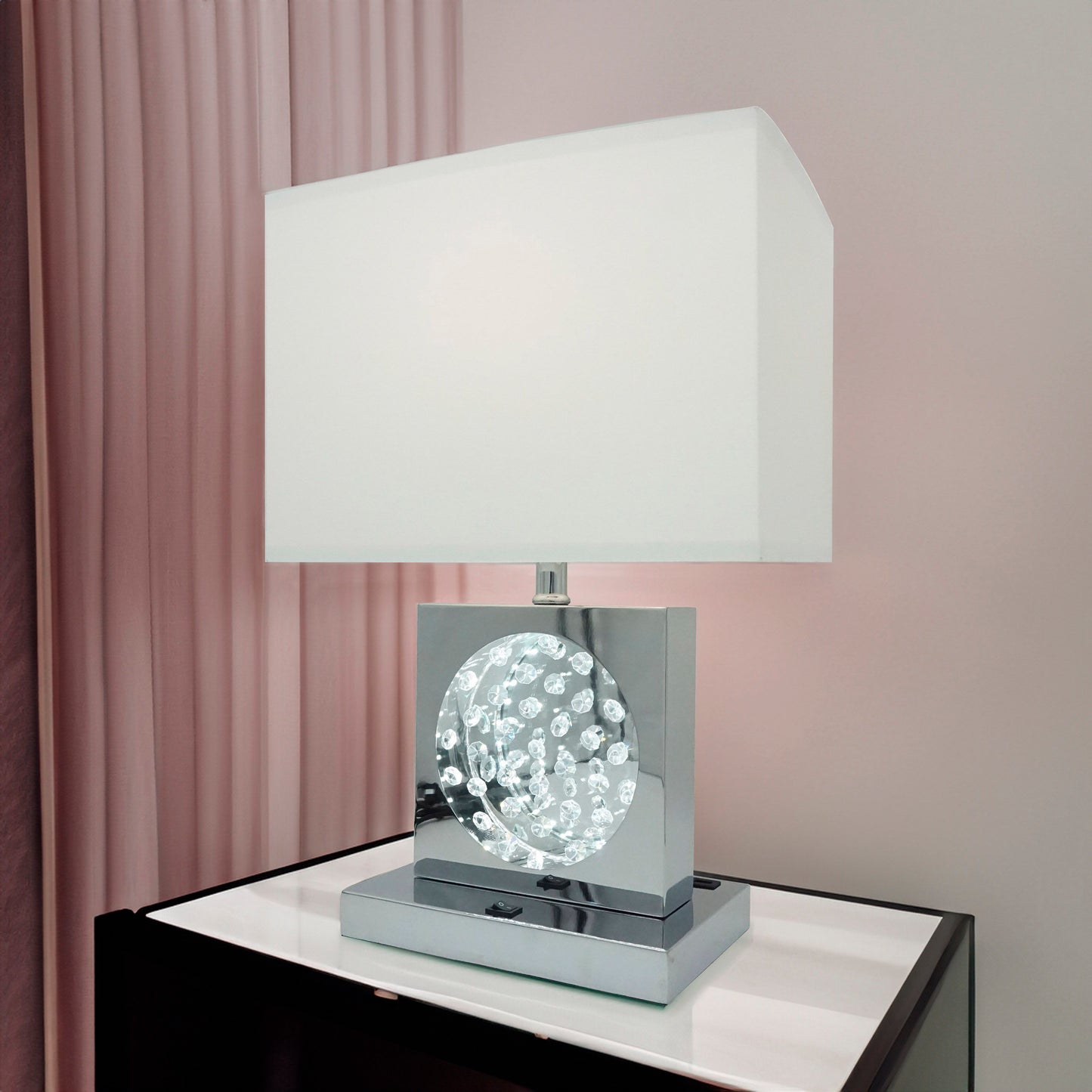 Table Lamp - Metal - Chrome