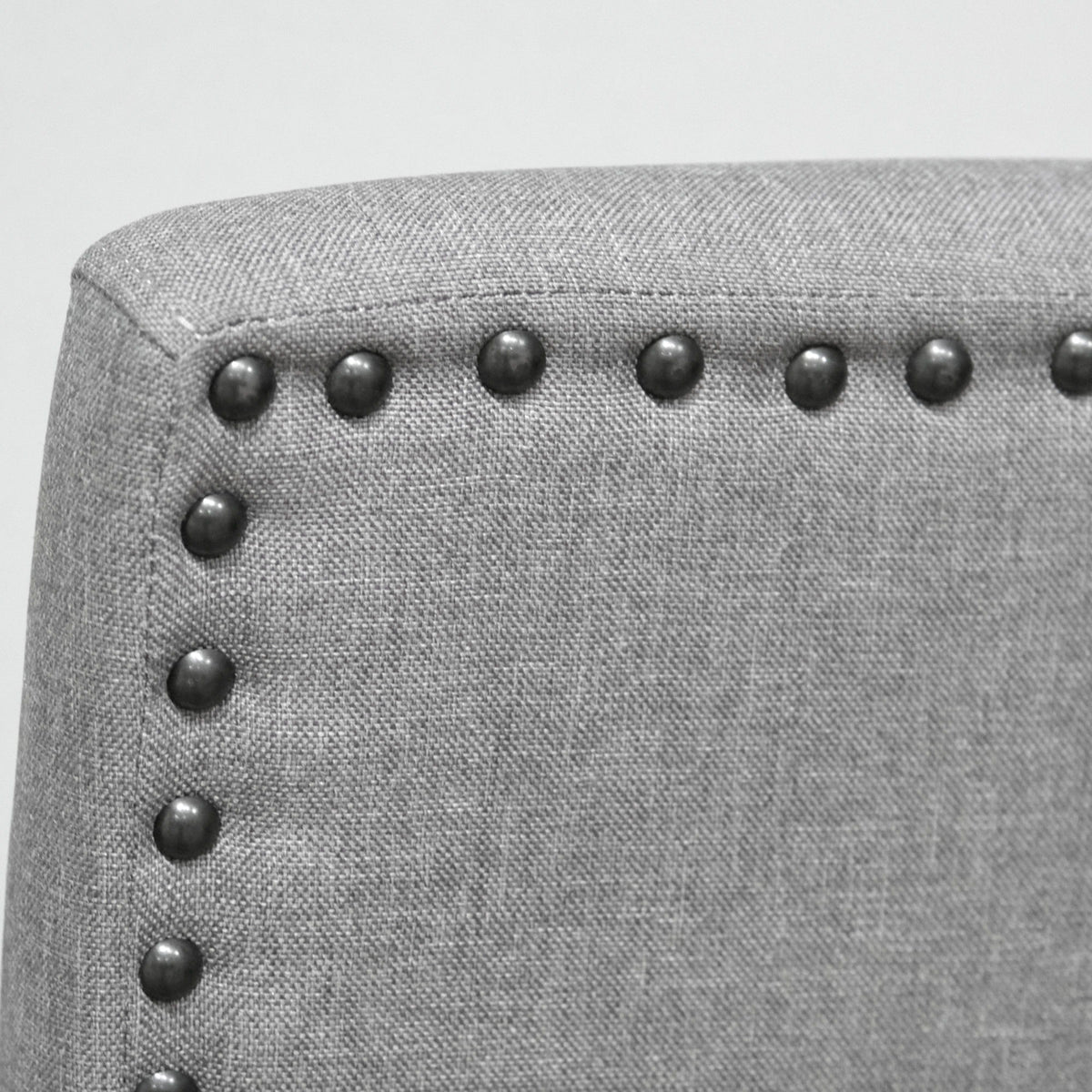 Seneca - Upholstered Barstool With Upholstered Back And Nailhead Trim - Walnut Ash