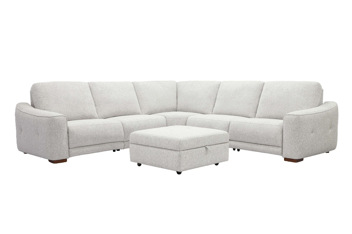 Julianna - Storage Ottoman - Crisp Taupe