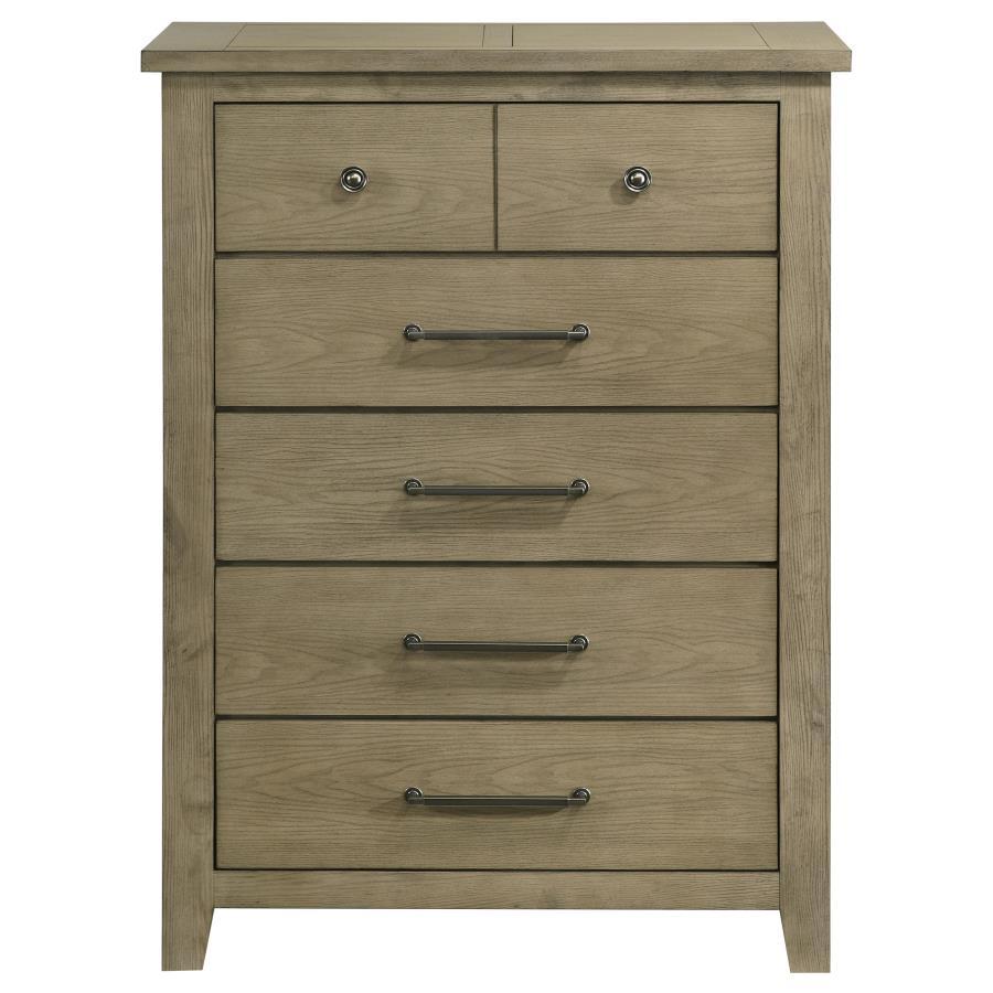 Hazlewood - 5-Drawer Bedroom Chest Of Drawers - Vineyard Oak