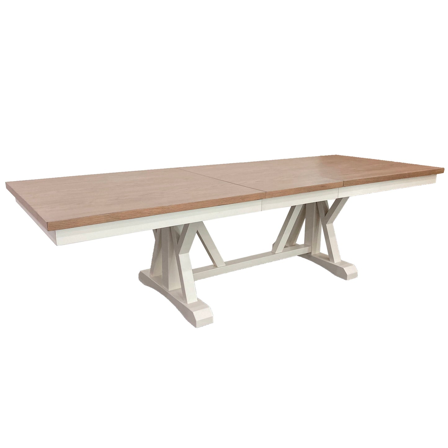 Americana Modern Dining - Trestle Extendable Dining Table - Cotton