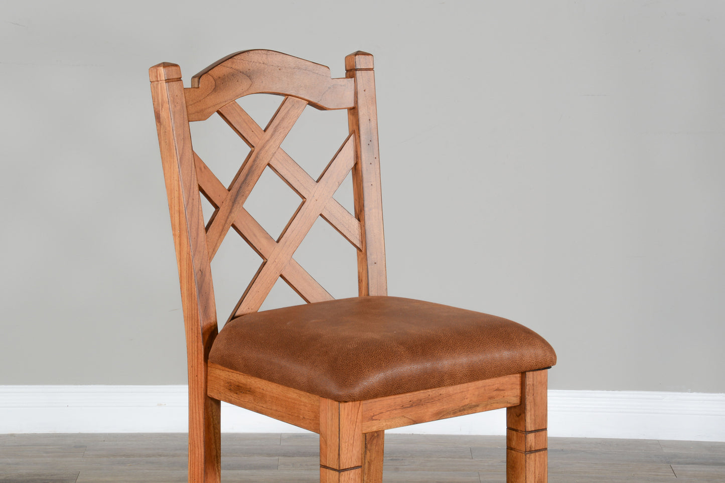 Sedona - Double Crossback Barstool - Rustic Oak