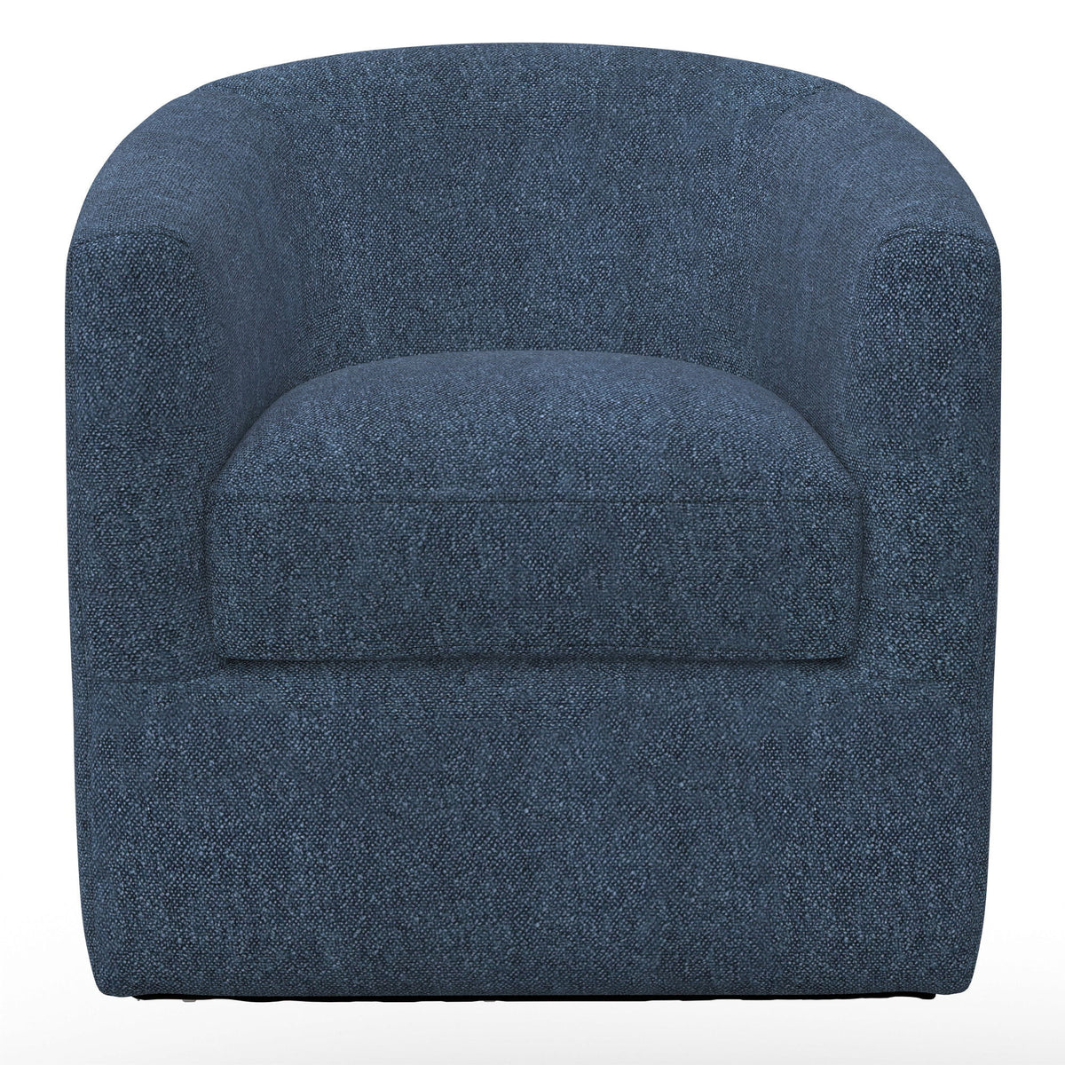 Oliver - Swivel Accent Chair With 360-Degree Swivel - Textured Navy