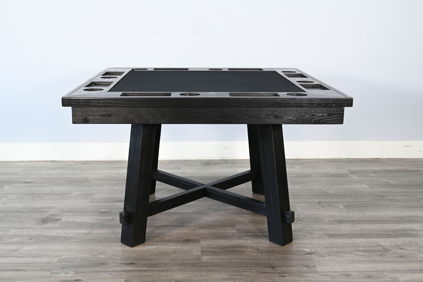 Reno - Square Poker Dining Table - Umbra Black