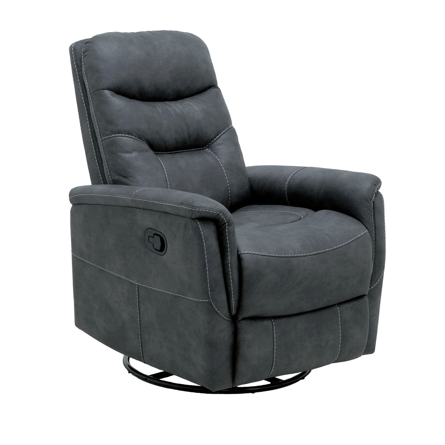 Danyon - Swivel Gliding Recliner - Charcoal Gray