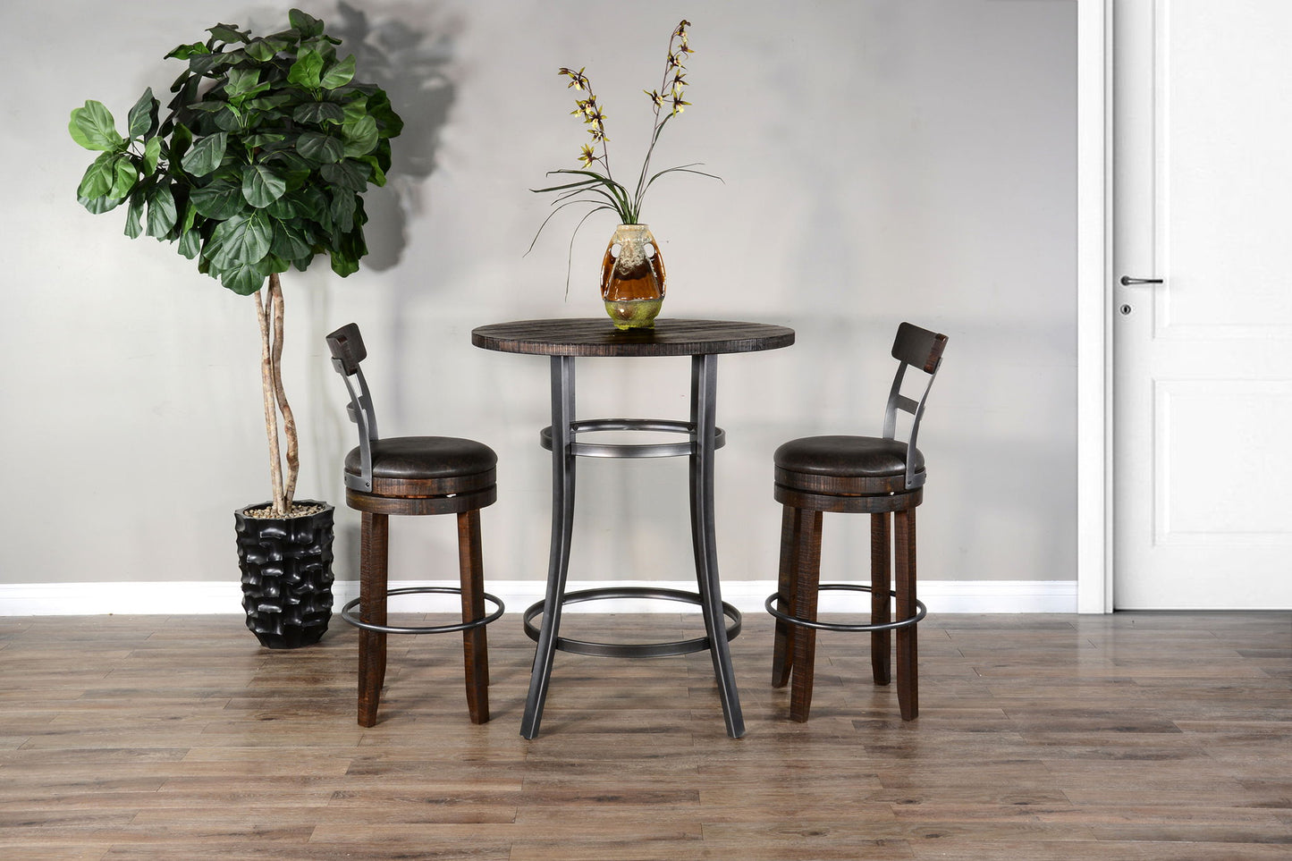 Metal Frame Counter Height Set