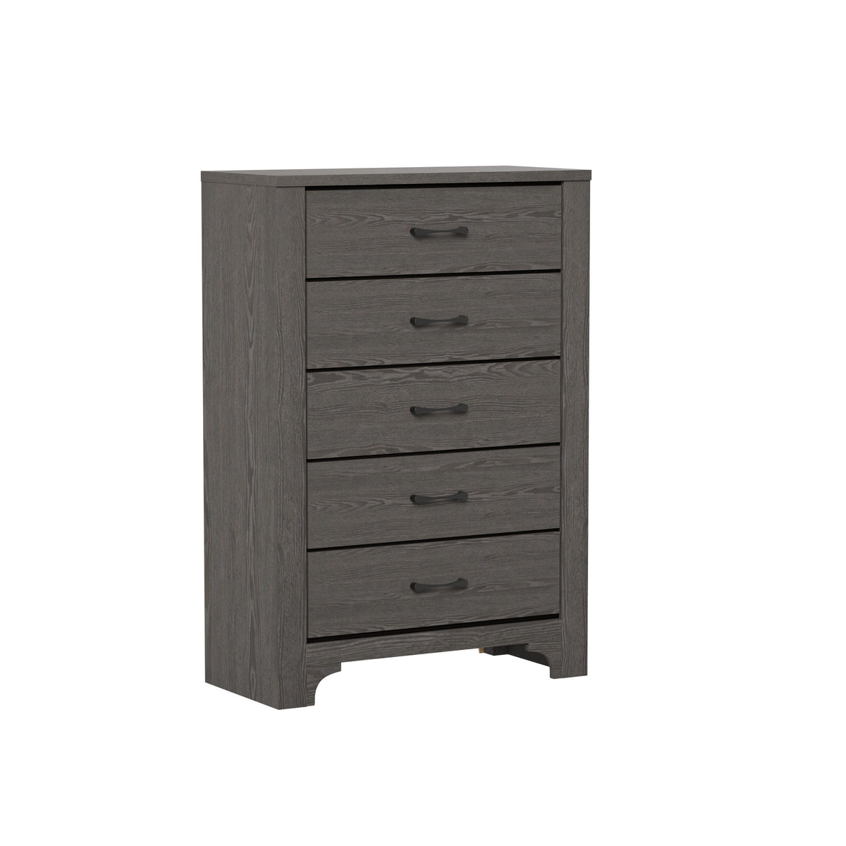 Thompson - 5-Drawer Chest With French Dovetailed Drawers - Stone Brown