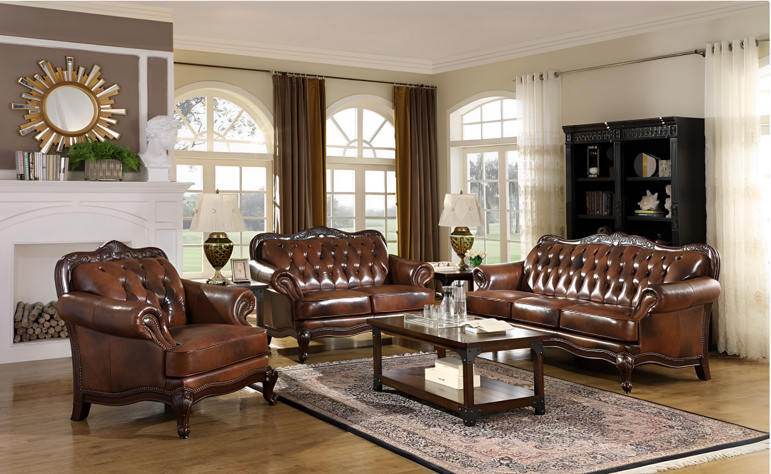 Geniue Leather Living Room Set