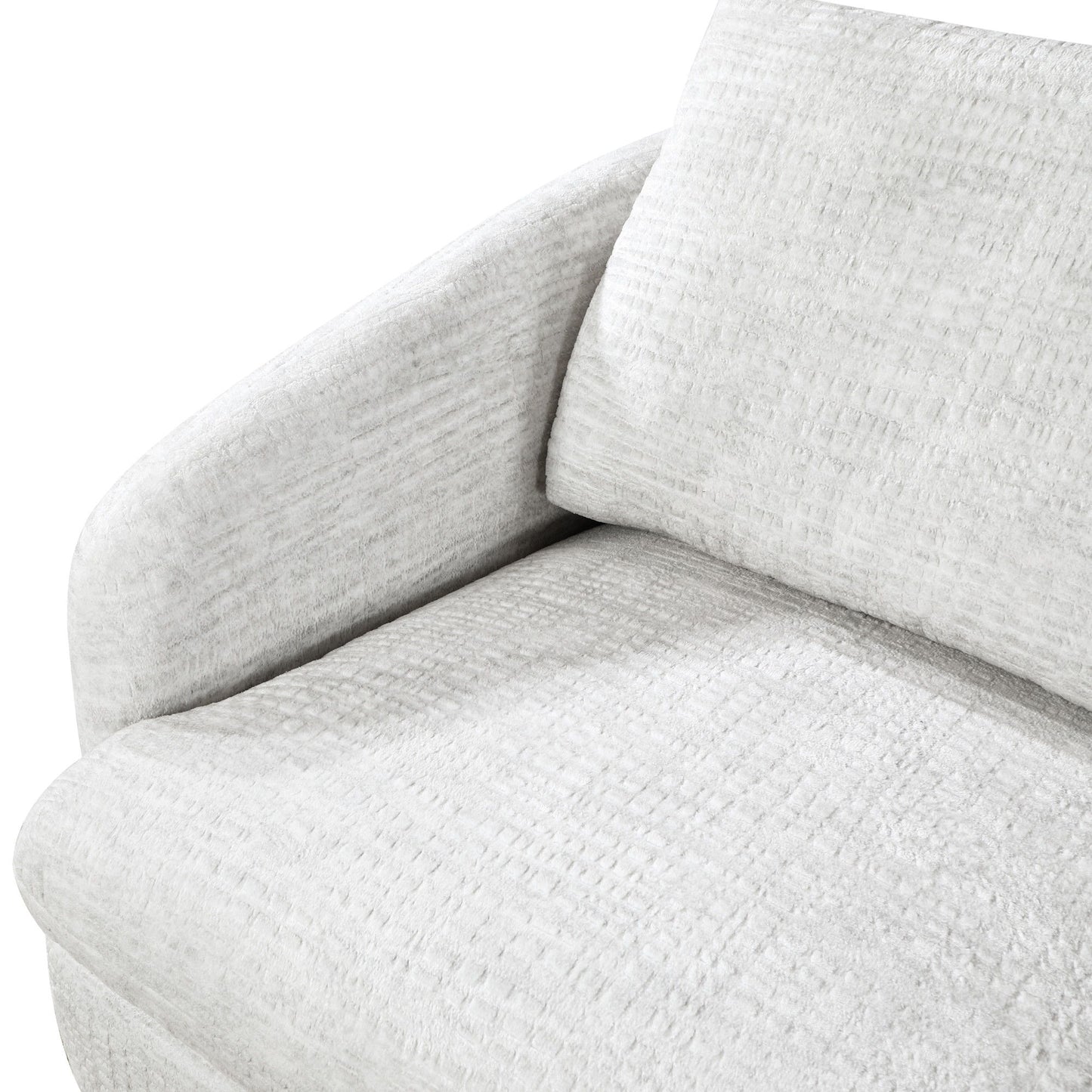 Ritchie - Swivel Chair with 2 Pillows - Arctic Hare