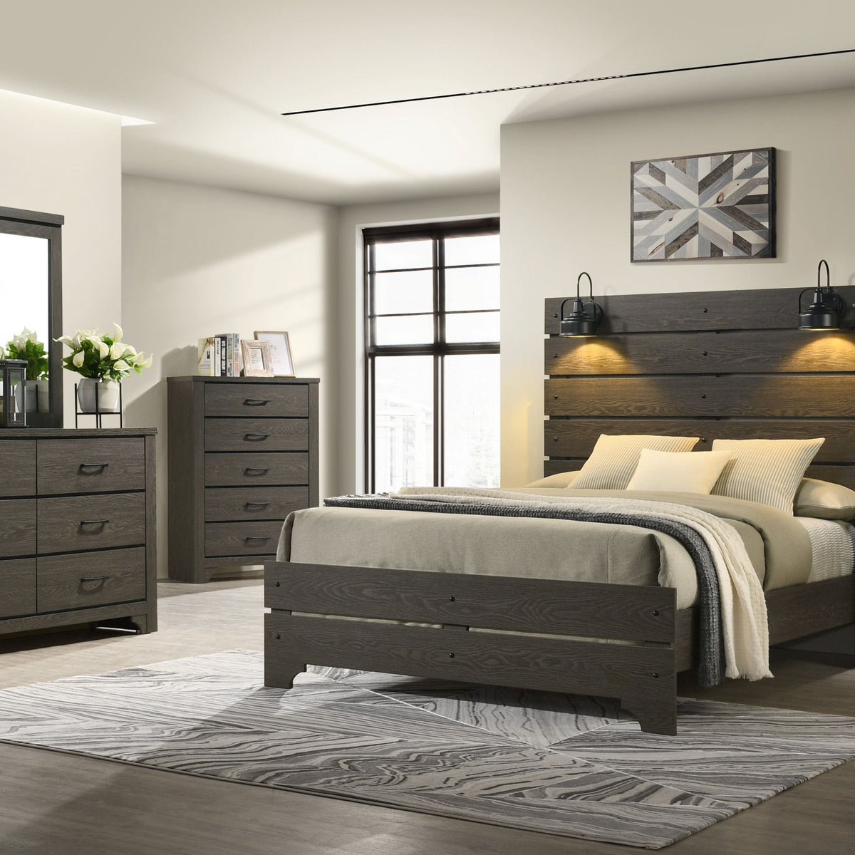 Thompson - 6-Drawer Dresser With French Dovetailed Drawers - Stone Brown