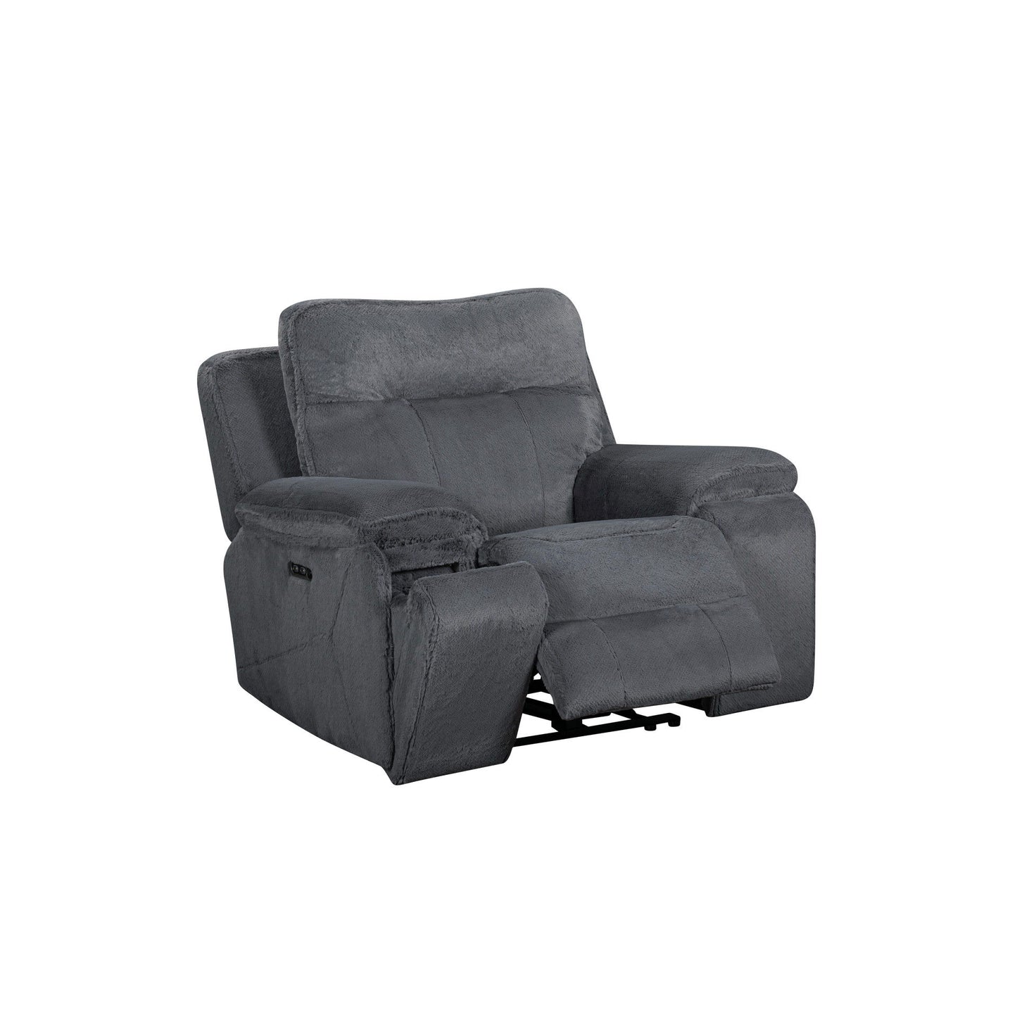 Teddy - Recliner With Power Headrest & Footrest - Gray