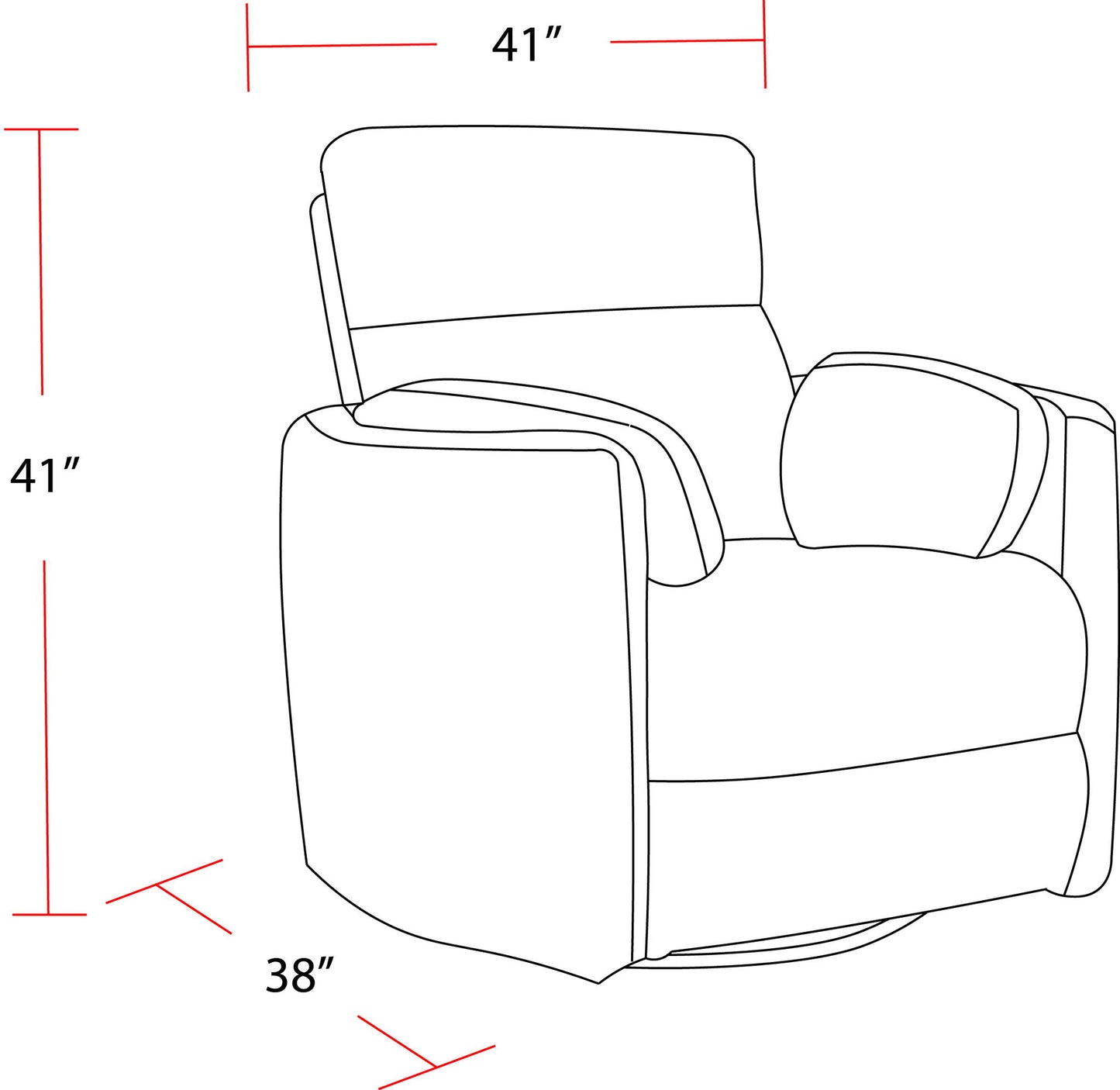 Radius - Manual Swivel Recliner