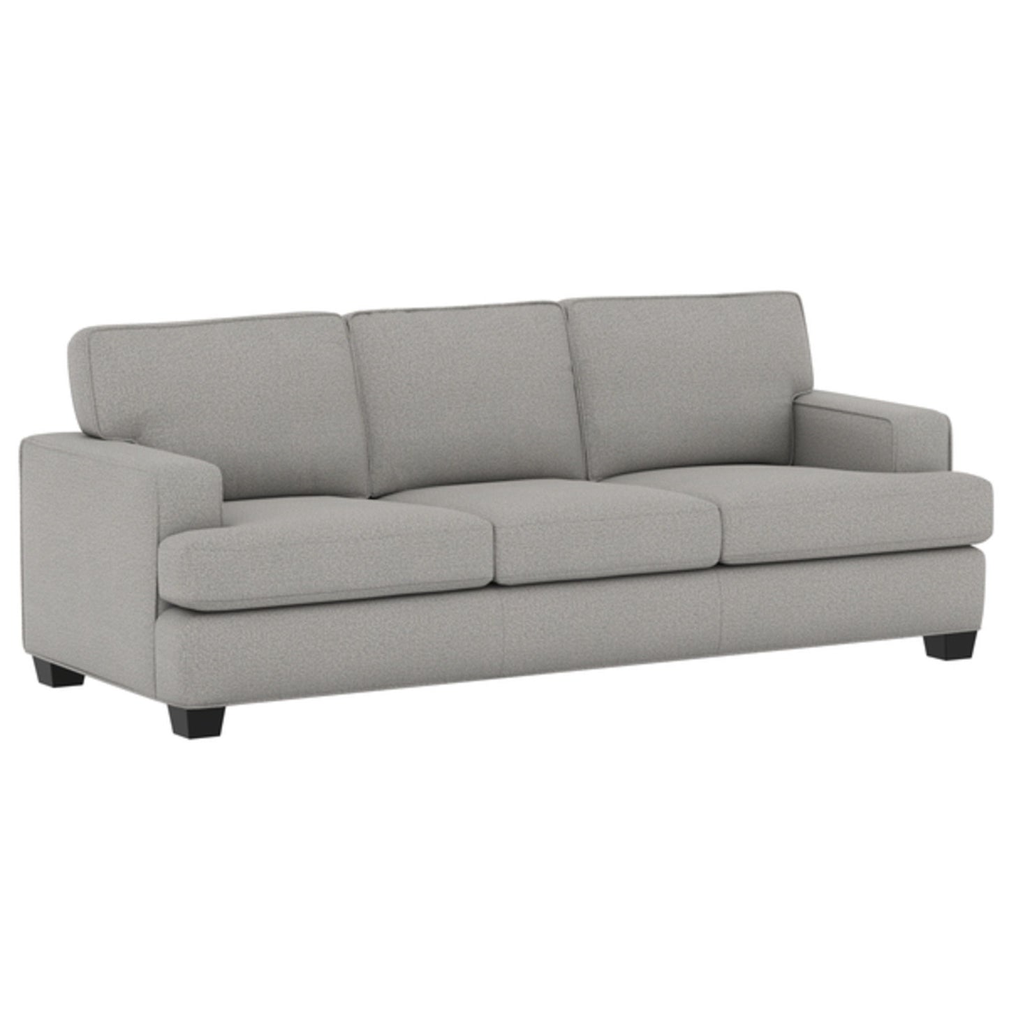 Carter - 86" Sofa With Track Arms And Tapered Block Legs - Warm Pewter