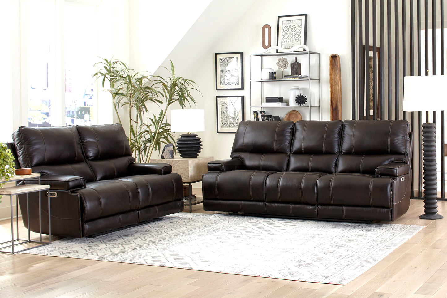 Whitman - Powered By Freemotion Cordless Power Recliner (Set of 2)