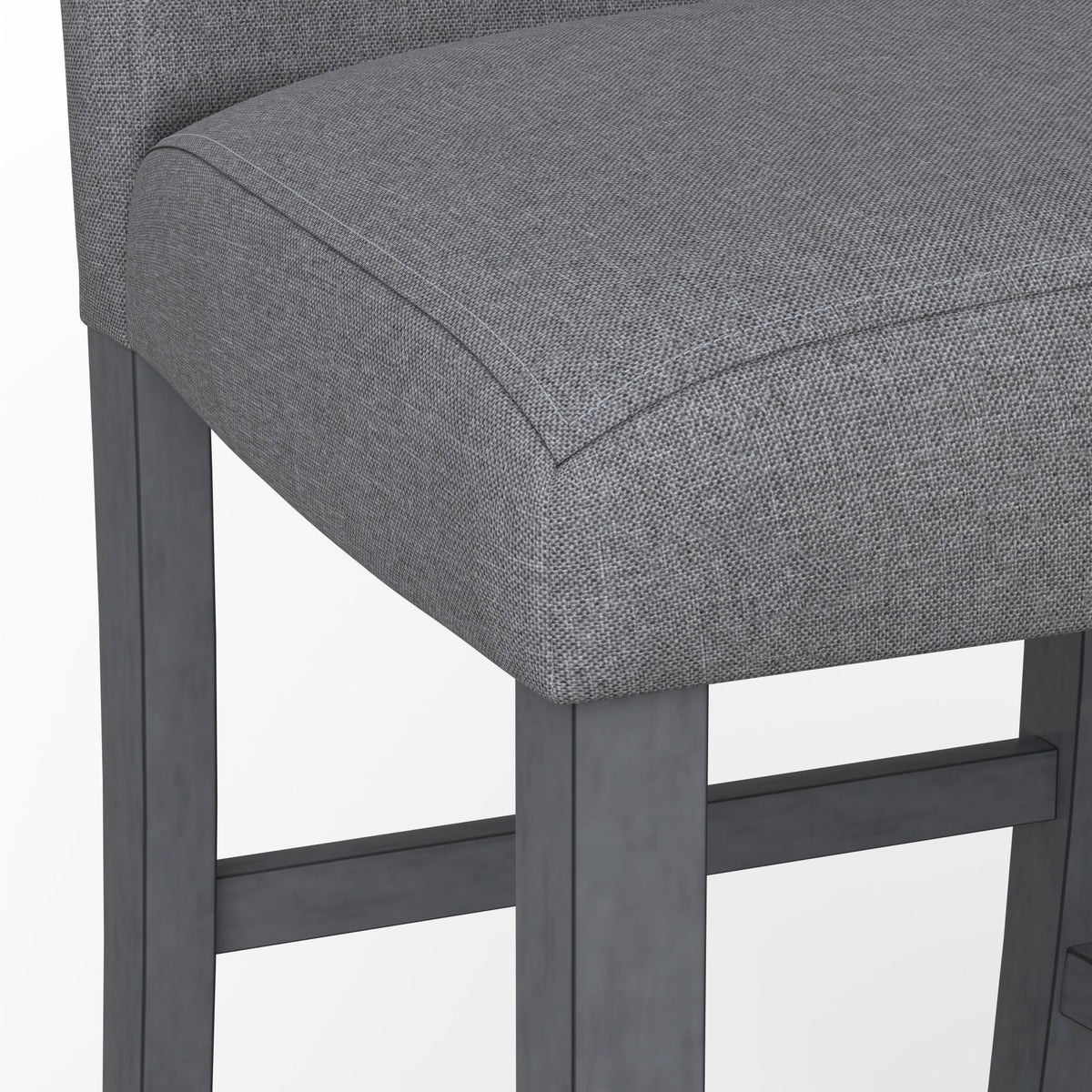 Seneca - Upholstered Barstool With Upholstered Back And Nailhead Trim - Walnut Ash