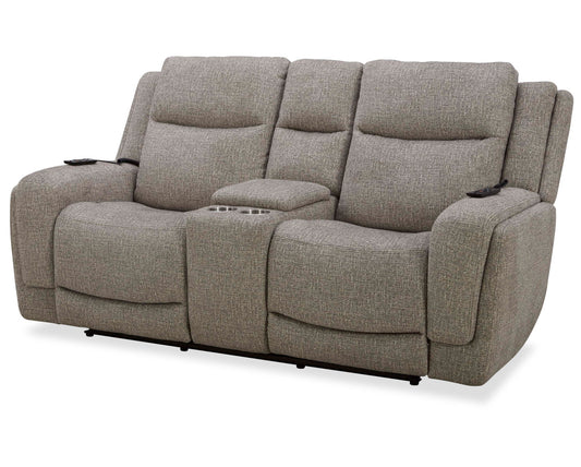 Penfield - Power Zero G Console Loveseat With Heat, Massage & Speaker P3 - Frappe