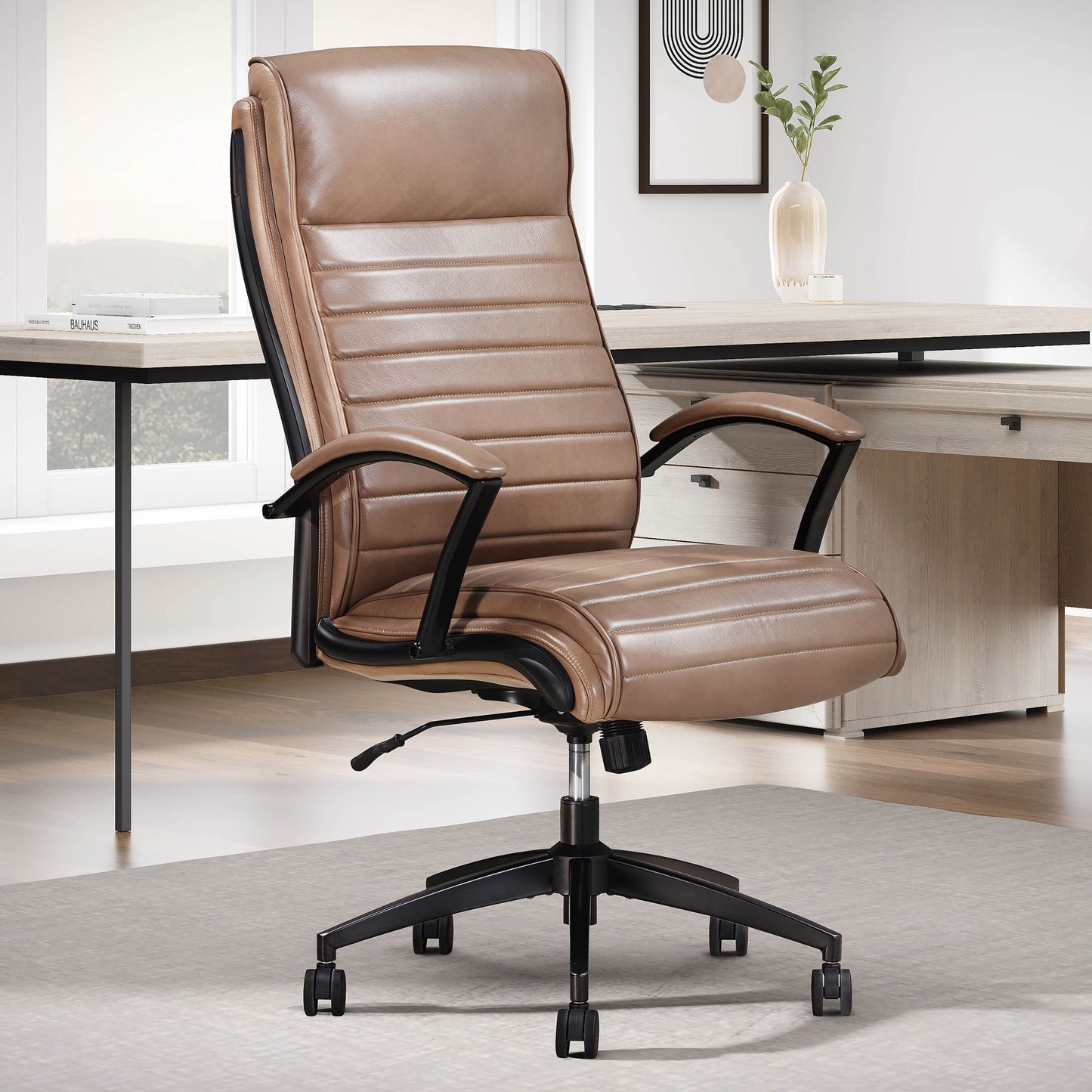 Dc#370 - Leather Desk Chair