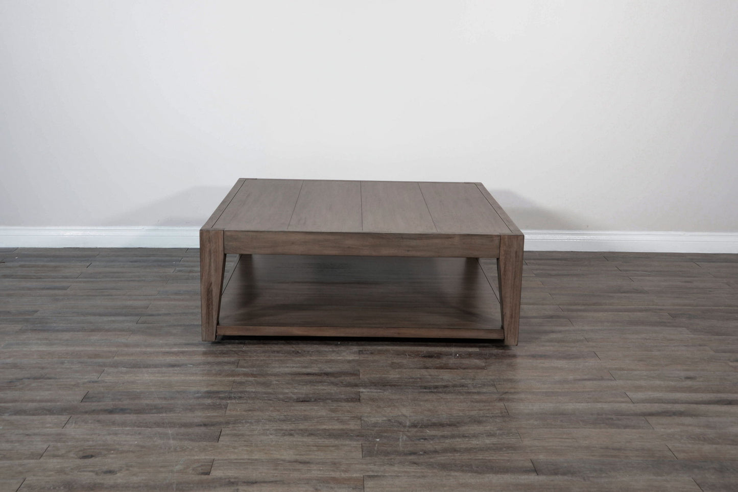 Doe Valley - Mahogany Wood Coffee Table With Casters