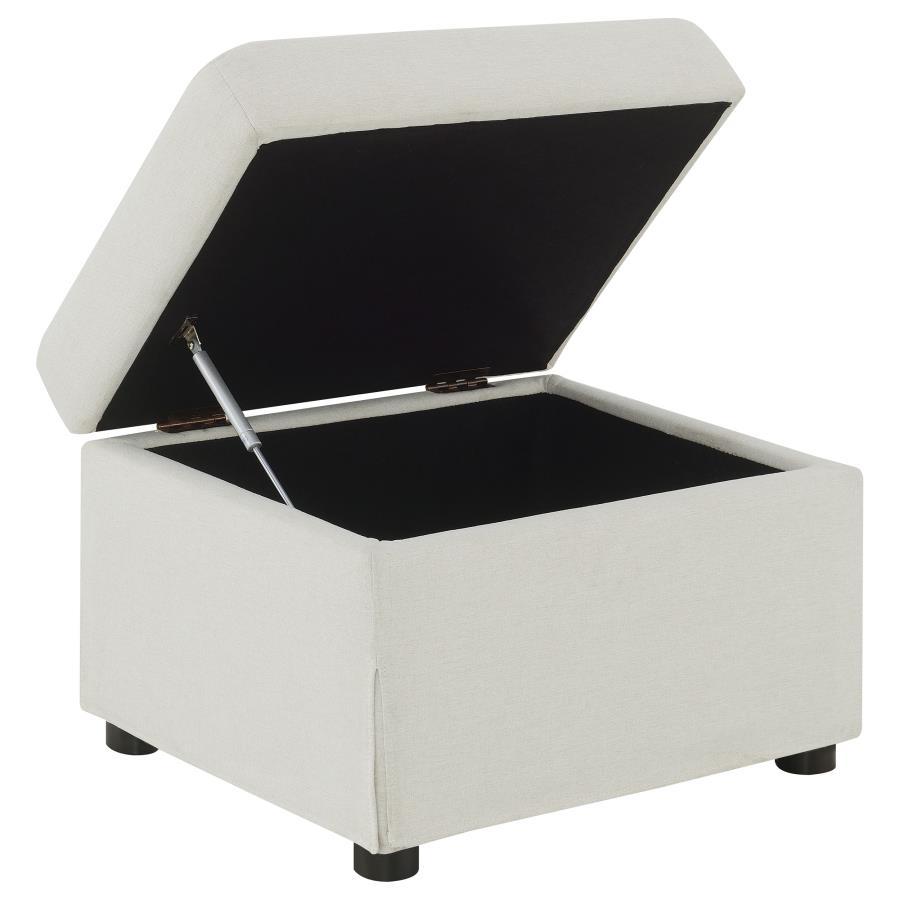 Winter - Upholstered Hydraulic Lift Top Storage Ottoman