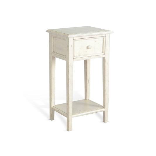 Marina - 31" Height Side Table - White Sand