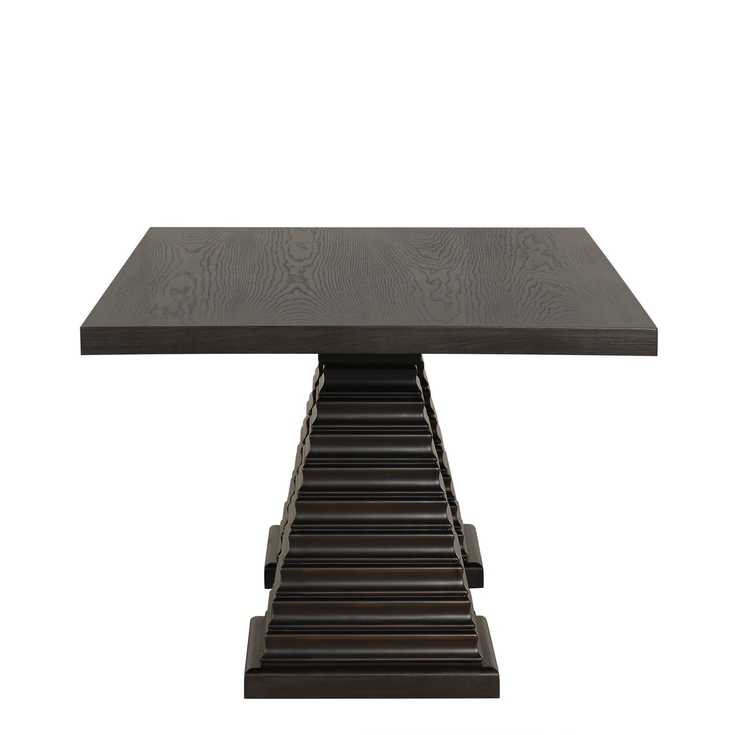 Plateau - 78" Rectangle Dining Table - Top & Base - Dark Brown