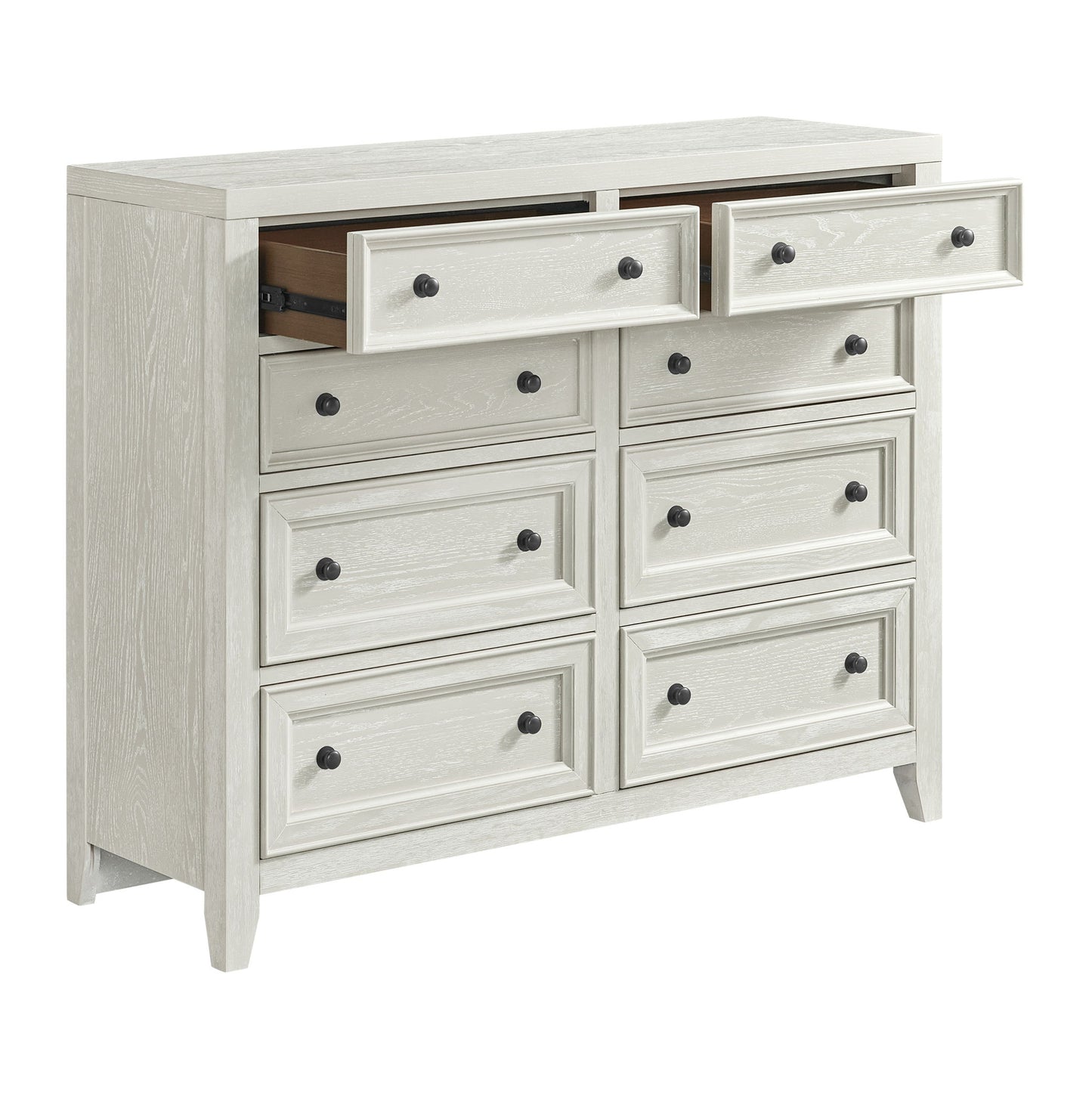 Woodinville - 8-Drawer Dresser With Dovetail Joinery, Felt And Cedar-Lined Drawers - Gypsum Whitewash
