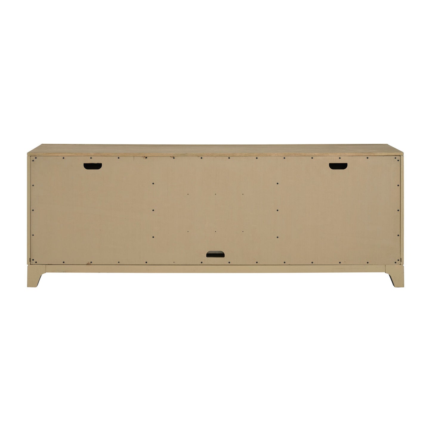 Sutton Place - Entertainment Console With Open Shelf, Storage Drawers, And Cord Cutouts - Caramel / Cocoa