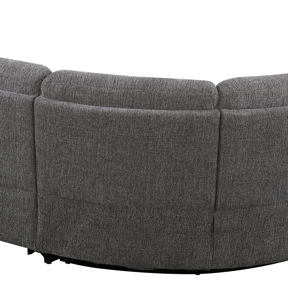 Aurora - Full Sleeper And Power Sectional With Dual Power Recliner Loveseat With Power Controls And Dual USB Ports Positioned On Console And Four-Inch Memory Foam Mattress - Lunar Gray