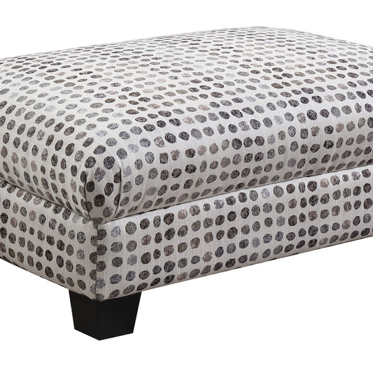 Carter - Accent Cocktail Ottoman - Fabric - Ink Dot