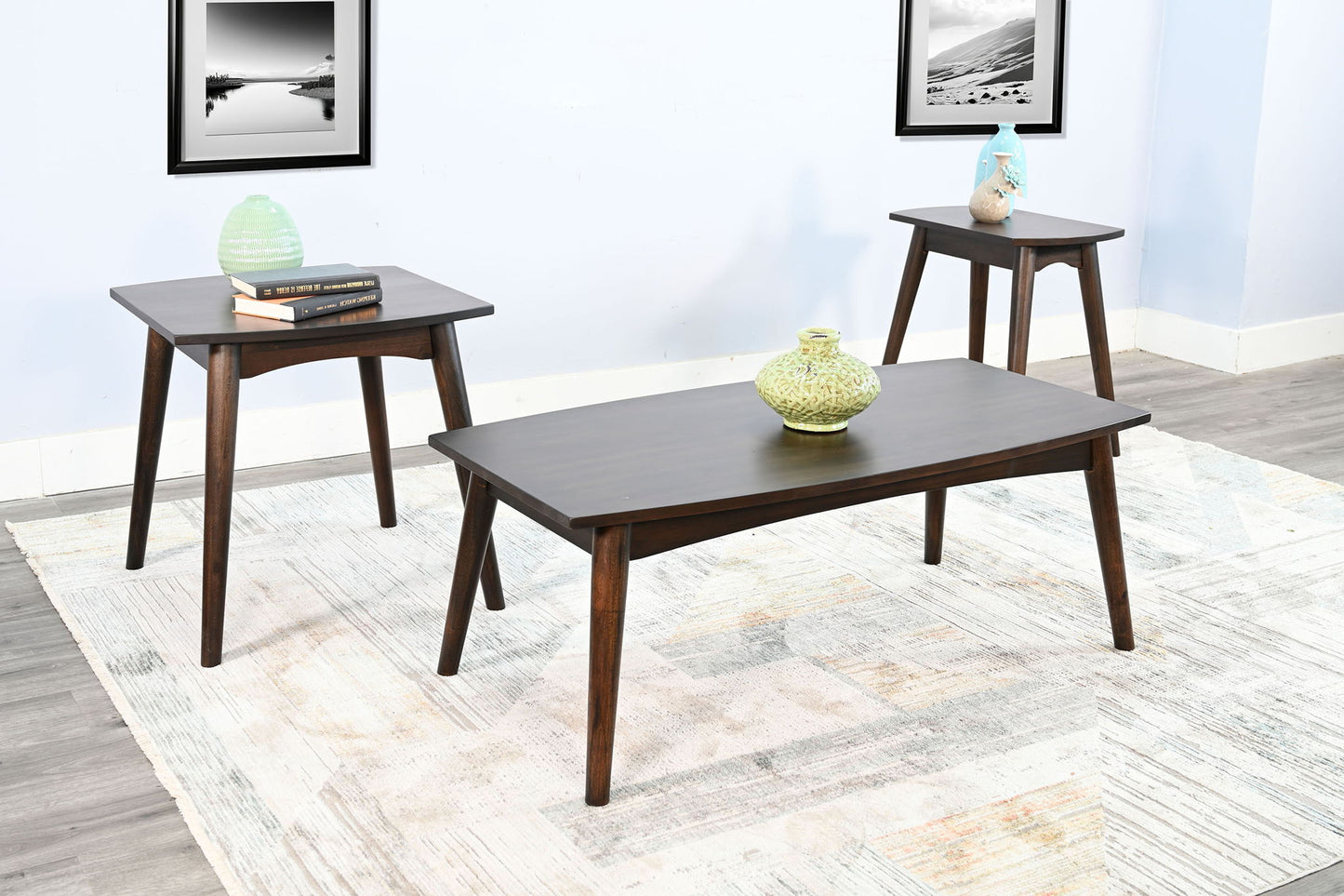 Rectangular Living Room Table - Coffee Bean