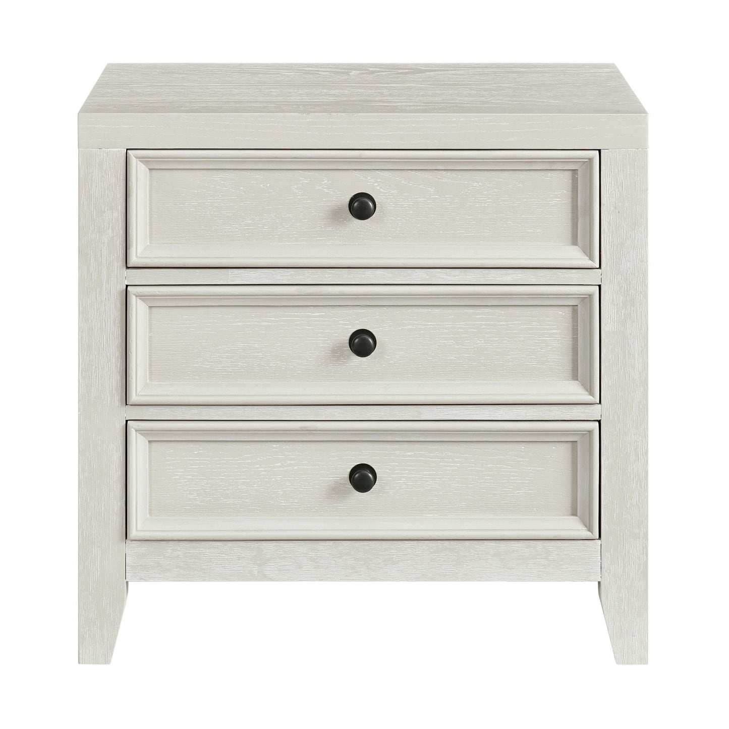 Woodinville - 3-Drawer Nightstand With USB Charging Port, Dovetail Joinery, Felt And Cedar-Lined Drawers - Gypsum Whitewash