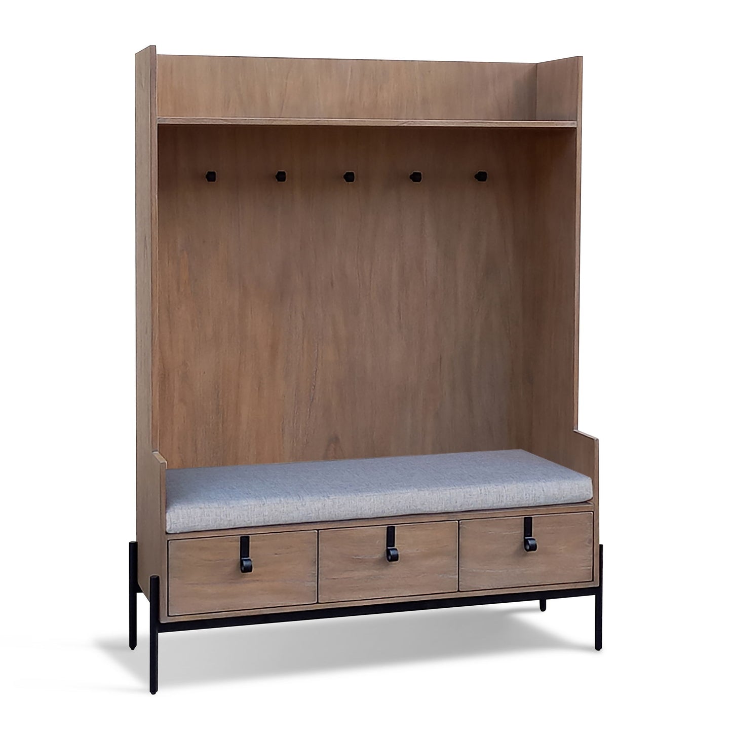 Alyssa Bench Hall Tree - Oak Grove