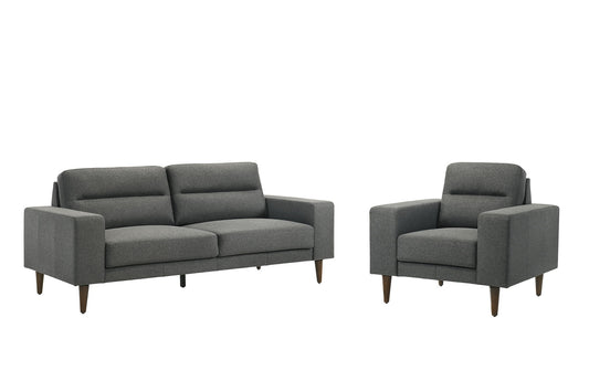 Vale - 2 Piece Sofa & Chair - Gray