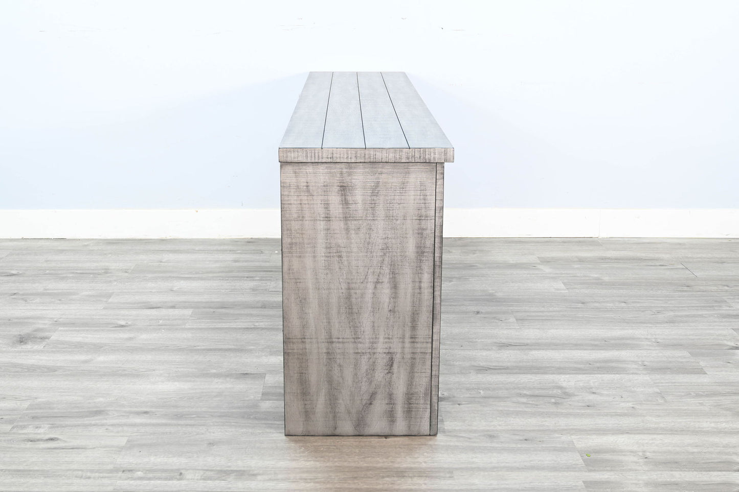 Media Console With Electric Fireplace - Alpine Gray