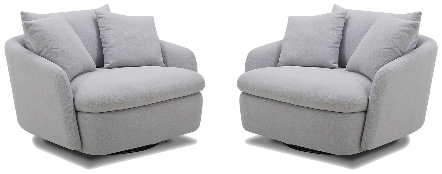 Boomer - Large Swivel Chair with 2 Pillows