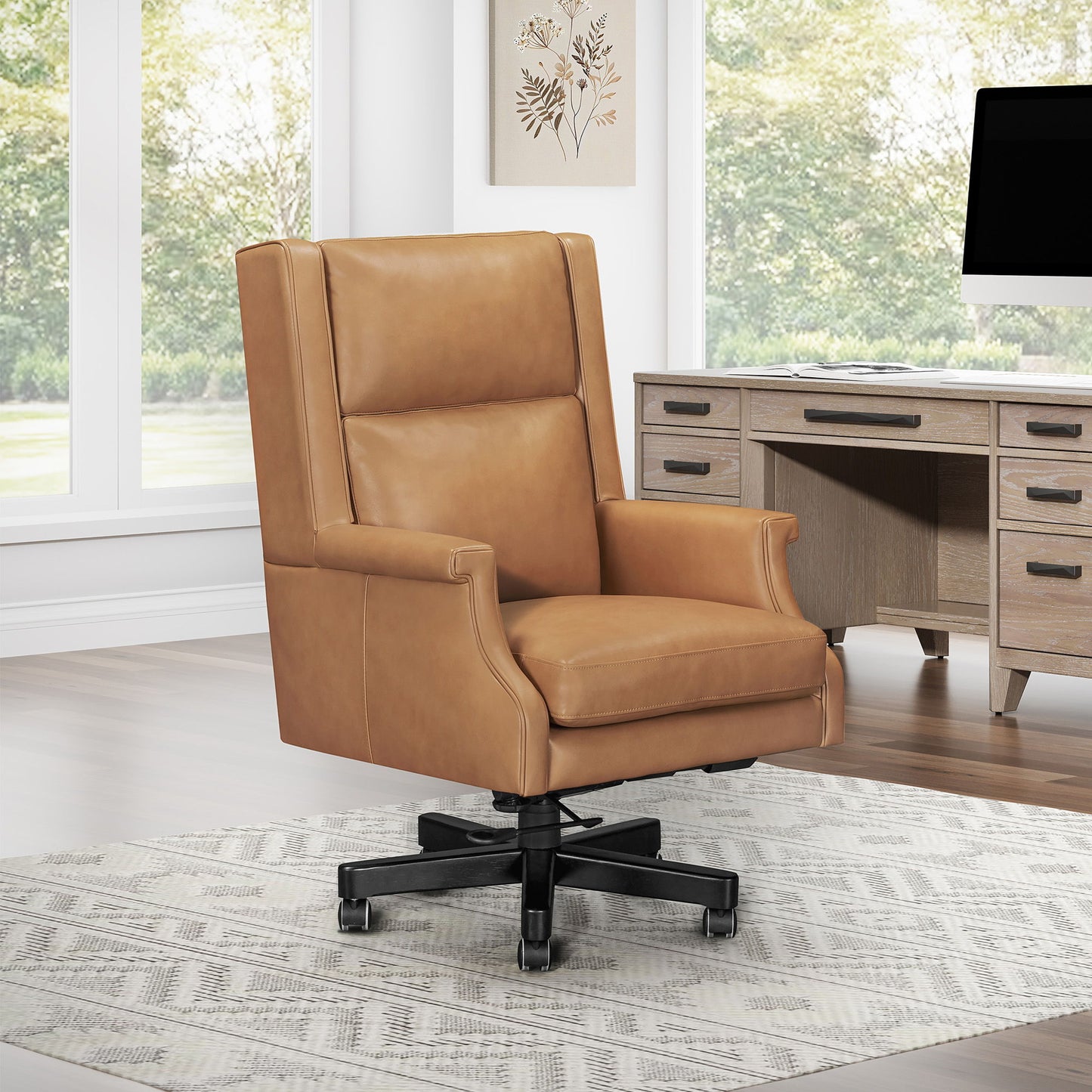 Dc132 - Leather Desk Chair