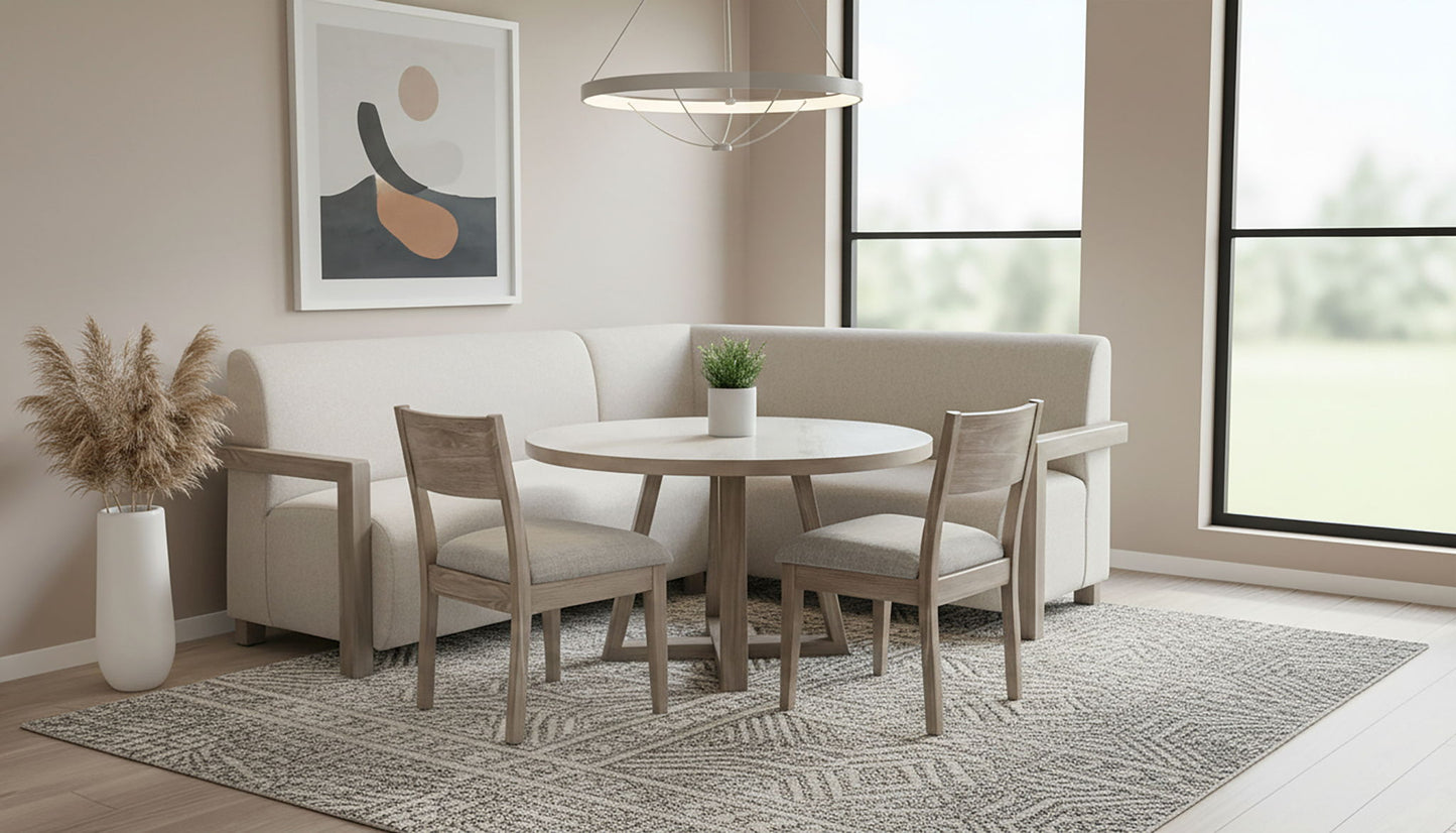 Gibson - Breakfast Nook Sofa Bench Set - Wheat