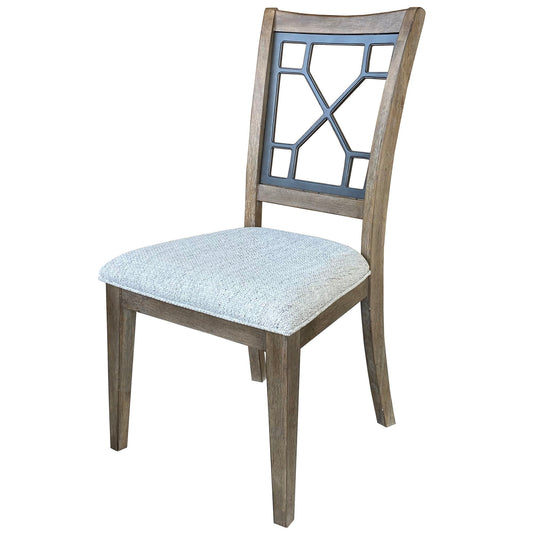 Sundance Dining - Grid Back Dining Chair (Set of 2) - Sandstone