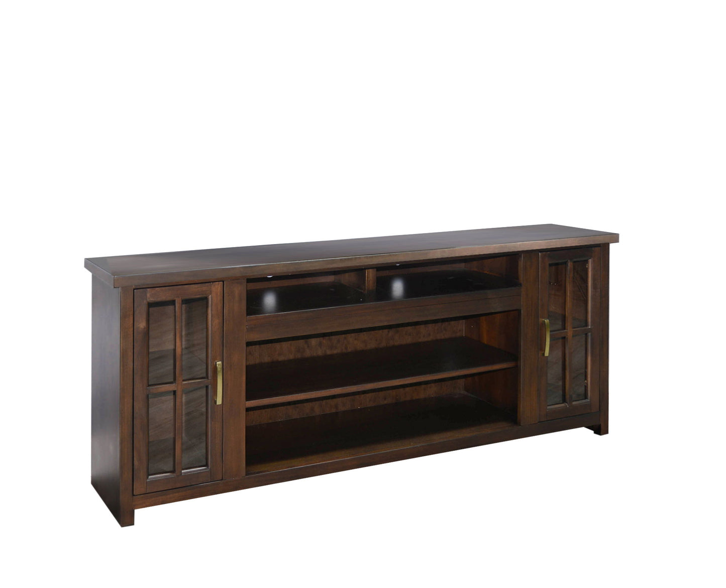 76" Media Console With Electric Fireplace