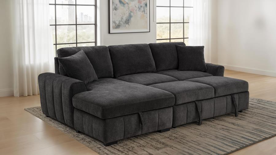 Pastrana - Upholstered Sleeper Sectional Sofa