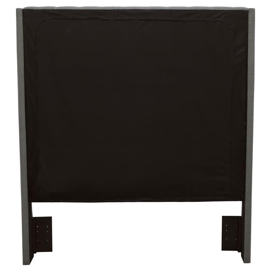 Camille - Upholstered California King Panel Headboard - Gray
