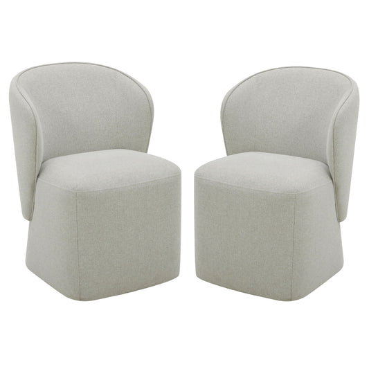 Bongo - Dining Chair (Set of 2) - Quartermaster Linen White