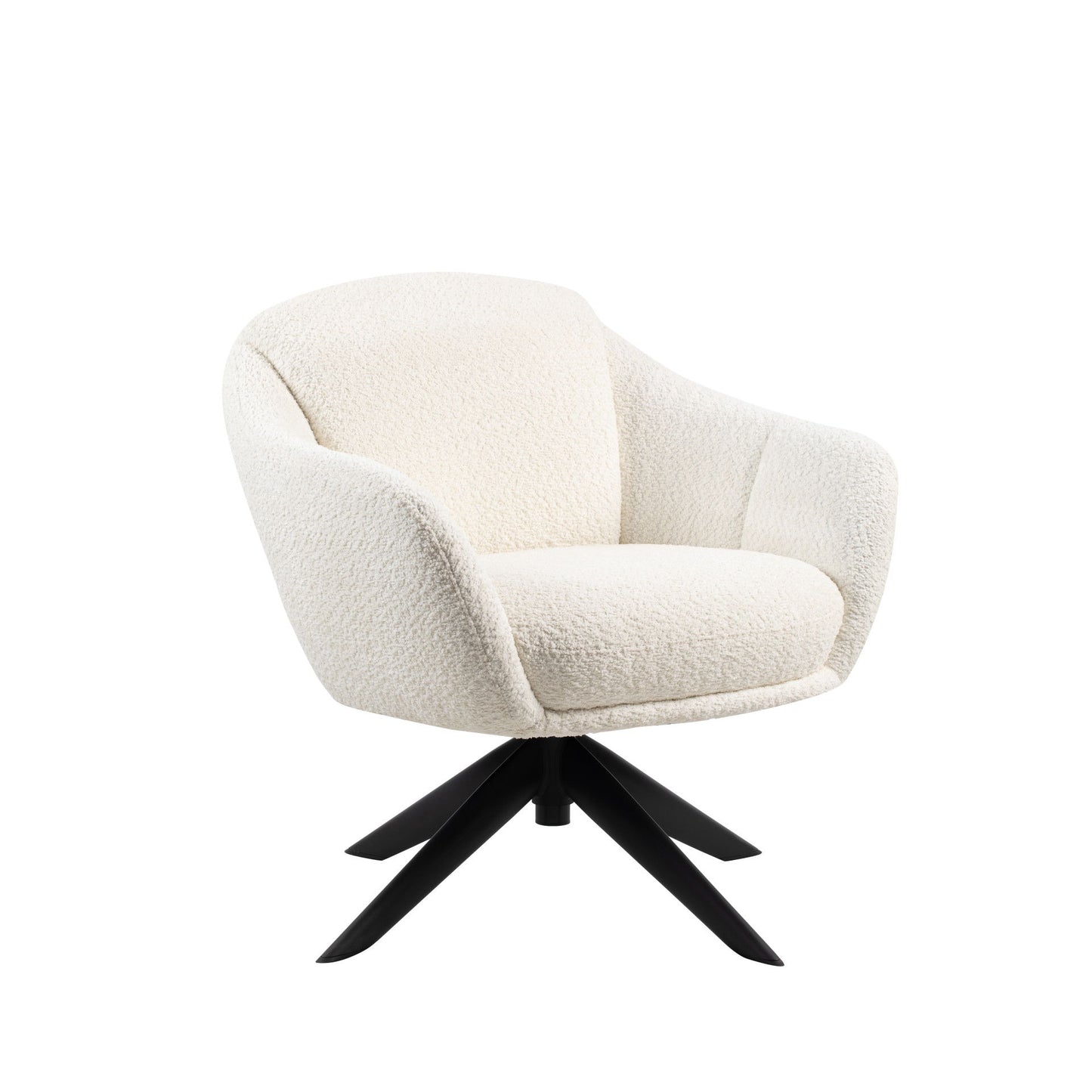 Fleming - Boucle Swivel Lounge Chair