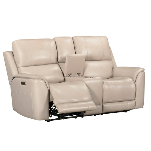 Easton - Zero Gravity Power Reclining Tilt Console Loveseat P3 - Steamboat Quartz