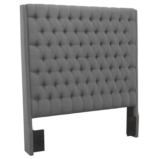 Camille - Upholstered California King Panel Headboard - Gray