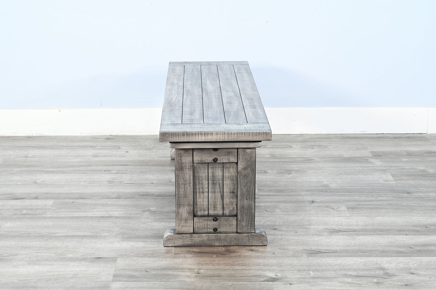 Alpine - Wood Side Bench - Gray
