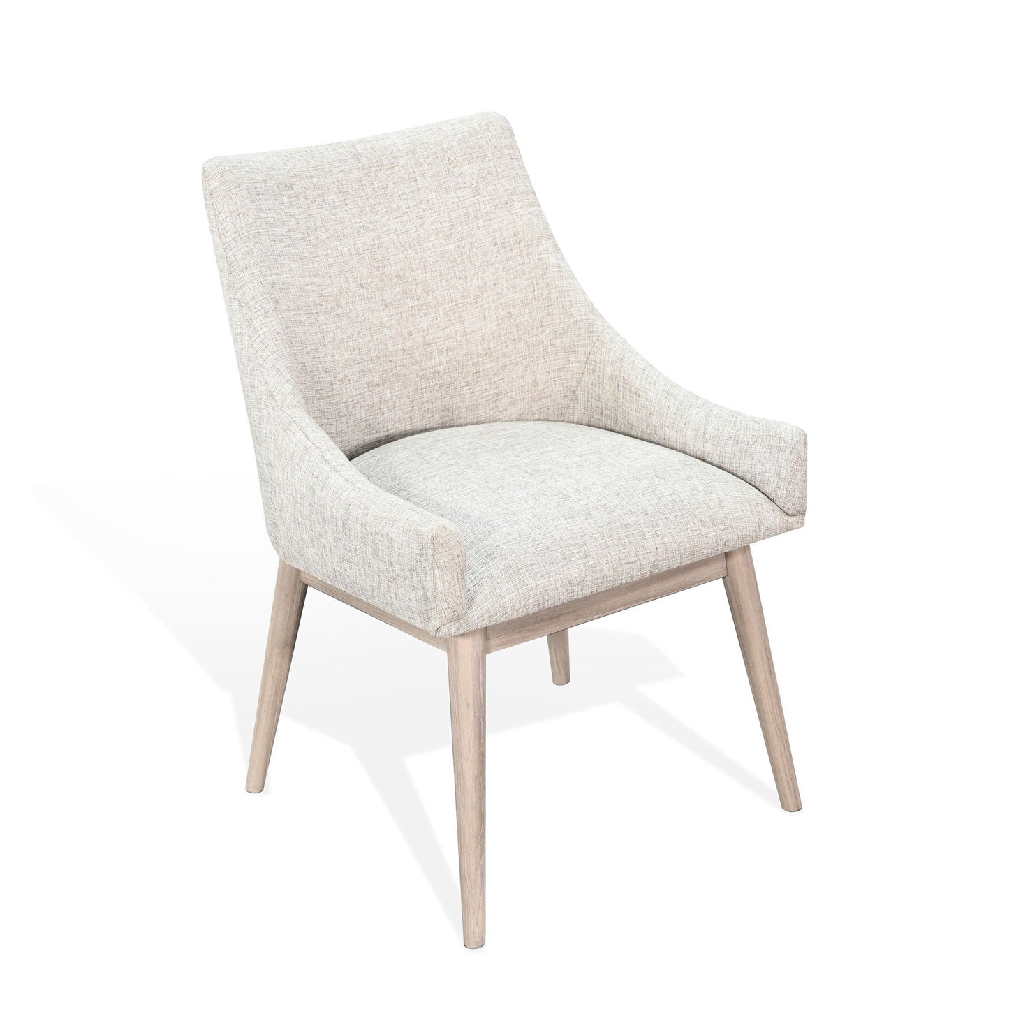 Olivia - Lowback Cushioned Gray Dining Chair (Set of 2) - Wheat