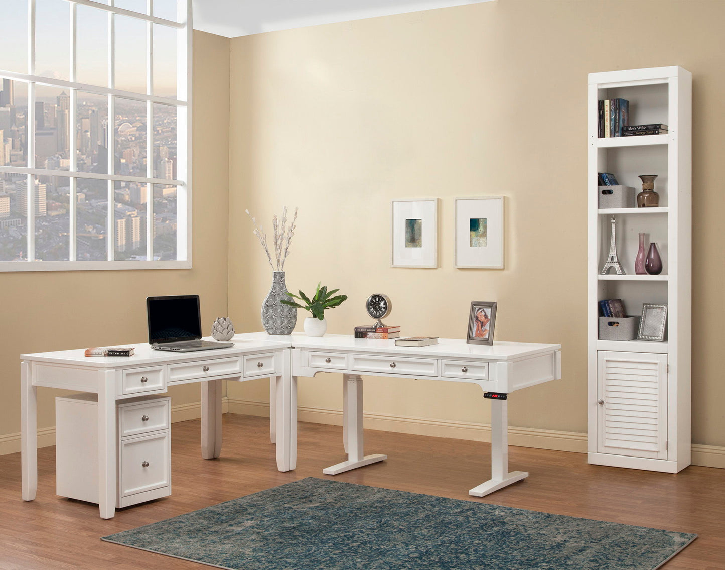 Boca - Rolling File Cabinet - Cottage White