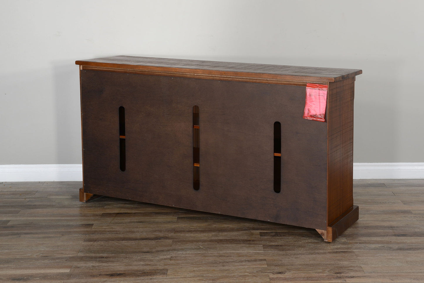 Santa Fe - TV Console With Barn Door - Dark Chocolate